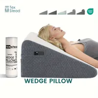 Sleeping wedge 3v1 with breathable air layer and memory foam, suitable for sleep, postoperative care and relief from heartburn.