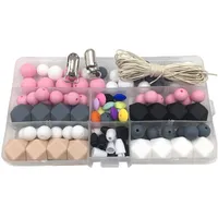 Ensemble de perles en silicone de différentes couleurs