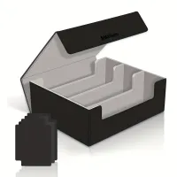 Luxury leather card box with magnetic closing - protects your treasure