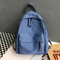 Basic soft color backpack for college