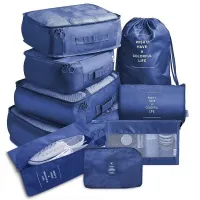 Set of cosmetic bags 9 pcs T704