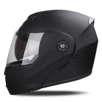 Motorkářská unisex černá helma