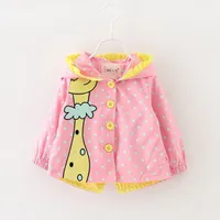 Beautiful baby button jacket with giraffe for babies