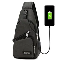 Travel USB design unisex bag over shoulder