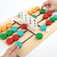 Juego de lógica de batalla de colores: juego de madera para los más pequeños