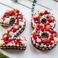 Šablóna torty v tvare číslice