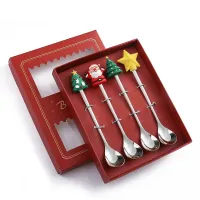 Spoons with Christmas theme 4 pcs