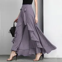 Women's elegant skirt with high waist