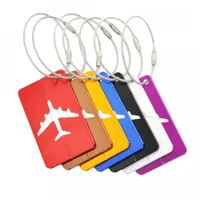 Odznaki imienia dla walizki Samolot - 7 kolorów