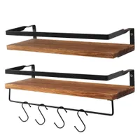 Walled wooden storage shelf for the kitchen