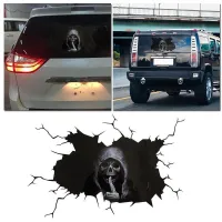 Spooky sticker on the rear glass of the car in the form of a reaper - more variants Uzzi