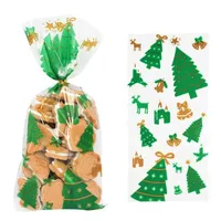 Átlátszó karácsonyi táskák édességekhez