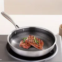 Stainless steel Steak Deep Fried Pan