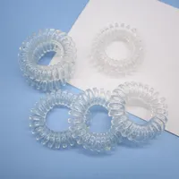 Spiral plastic hair elastics - 10 pcs