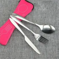 Set of stainless steel cutlery - pc + case Jaden