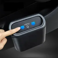 Coș de gunoi portabil negru pentru mașină - Accesoriu ecologic pentru menținerea curățeniei în mașină