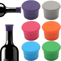 3pc Silicon bottle caps for food, wine caps, oil and vinegar - leakproof