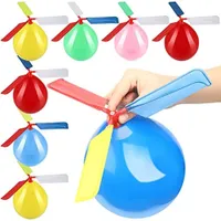 Zábavná sada nafukovacího balonku a létajícím systémem - náhodná barevná varianta Oliver
