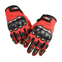 Motorcycle gloves with touch fingers for men