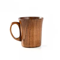 Beautiful wooden mug