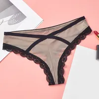 Women's sexy thong with lace