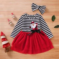 Children's Christmas trendy dress Santa