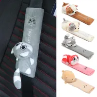 Cartoon car seat belt cover Universal shoulder pad for car seat belt Warm flannel seat interior protector Safety protection