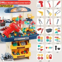 Table At Playing House, Screws With Simulation Screws, Toys To Dismantle and Dismantle, Gift Packing, Gifts For Children (Support Batteries)
