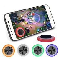 Portable round gaming joystick for mobile phone and tablet