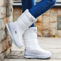 Štýlové kamzíkové snehové topánky pre dámy