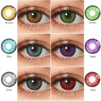 Farebné kontaktné šošovky - viac farieb