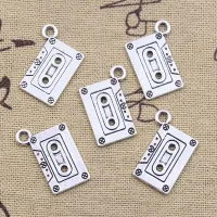 Set of 20 pendants retro cassette tape - pendants for handmade jewelry