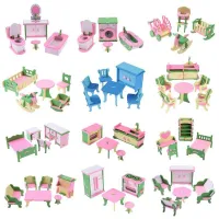Wooden accessories for dolls