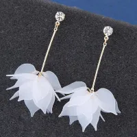 Women's hanging earrings flowers G743