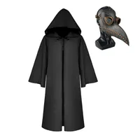 Costume de médecin de la peste pour enfants noir 0 Buffy