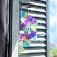 Rainbow Clams Capiz Wind Chimes