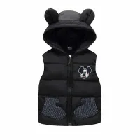 Children's spring/Autumn vest with hooded Mickey Mouse