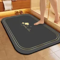 Absorbing bathroom floor mat, non-slip, diatomite, fast-drying, soft, suitable for shower, bathtub, front and outside. Home decoration, autumn decoration, bathroom decoration