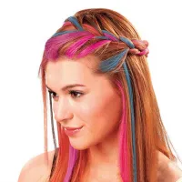 Luksusowe kolorowe farby do włosów tworzące sztuczne zmywalne pasemka Criostor