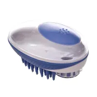 Brush with shampoo dispenser for dogs