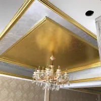 Gold leaf for gilding decorations in interior - 100 pieces