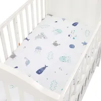 Children's sheet on a mattress size 160x80 cm with cute printing and cotton