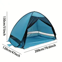 Stylish and protected: Easily degradable beach tent UPF 50+ (1 piece)