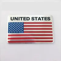 Car sticker flag USA Luz