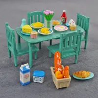 Miniaturowe przybory kuchenne dla dzieci - zabawka Montessori do domu lalek