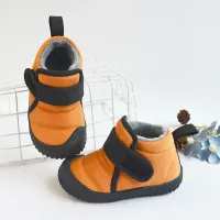 Bottes d'hiver pour enfants en neige pour tout-petits et bébés - Bottes chaudes et imperméables en coton et peluche