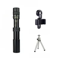 Metal monocular portable binoculars with HD zoom and tripod for camping phone