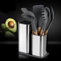Suport pentru cuțite și ustensile de bucătărie - set de 2 bucăți