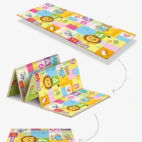 Foldable children's play educational mat with cute animals