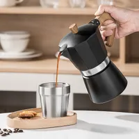 Café pot Moka for home - Small coffee maker for cooking strong coffee